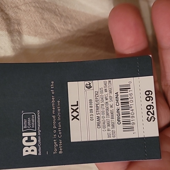 Universal Threads Cream Stripe Tank Dress 100% Cotton - XXL - Picture 4 of 7